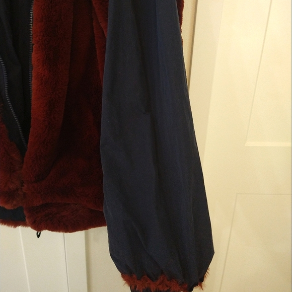 Free People Navy Wine Break the Ice Jacket. Large. FLAW - Picture 6 of 8